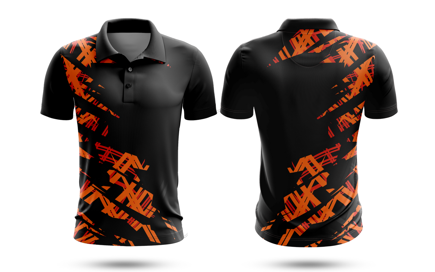 Cricket Jersey - Black Orange