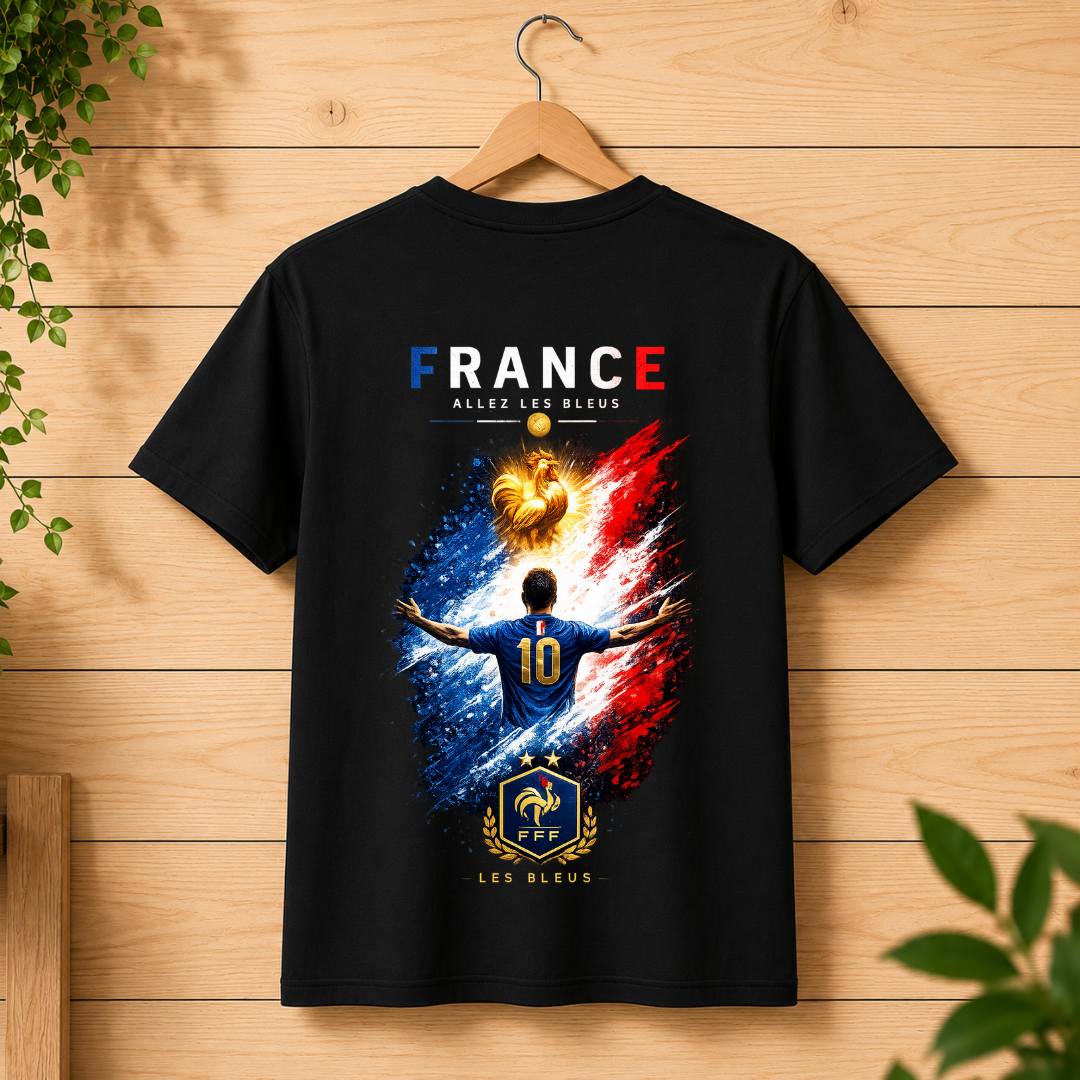 France 2026 World Cup Fan Tee — Back Design