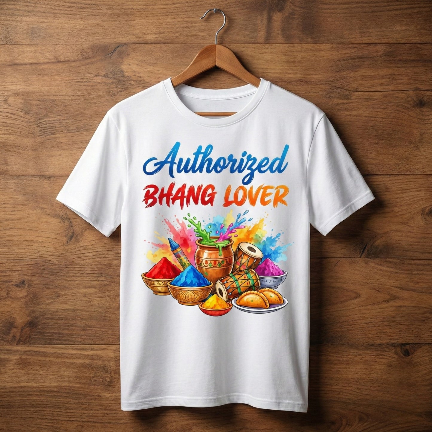 Holi Color Splash T-Shirt - Authorized Bhang lover