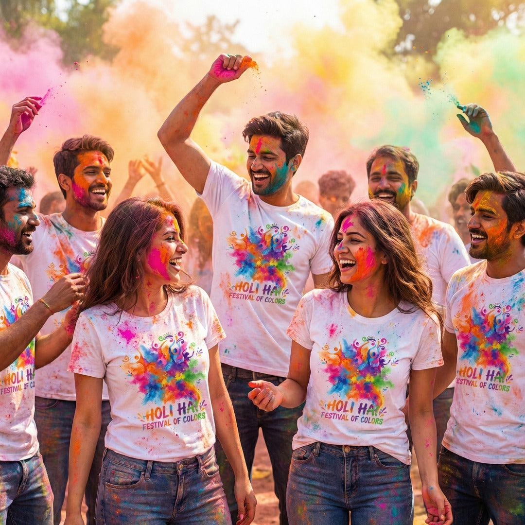 Holi Color Splash T-Shirt - Festival color