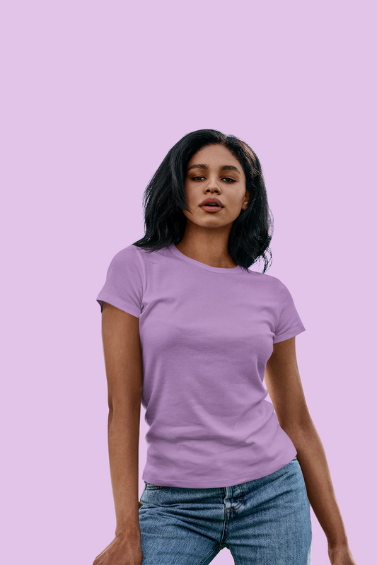 Lavender custom printed t-shirt — bring your Midjourney design to life with The Printed Cue