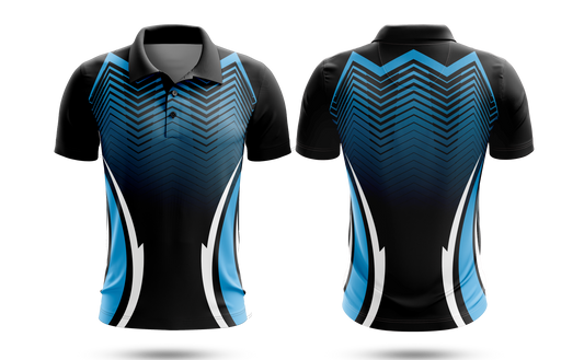 Cricket Jersey - Curvy Blue