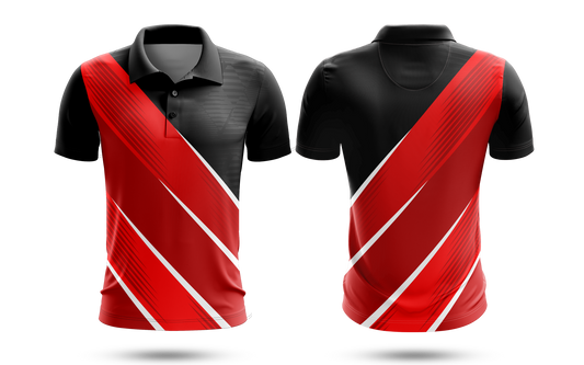 Cricket Jersey - Vibrant Red