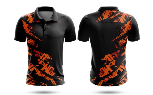 Cricket Jersey - Black Orange