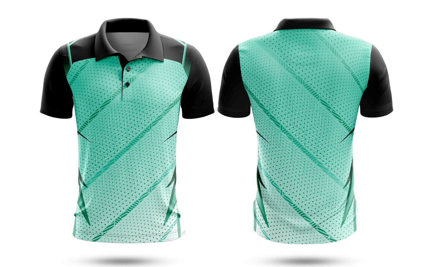 Cricket Jersey - Coral Green