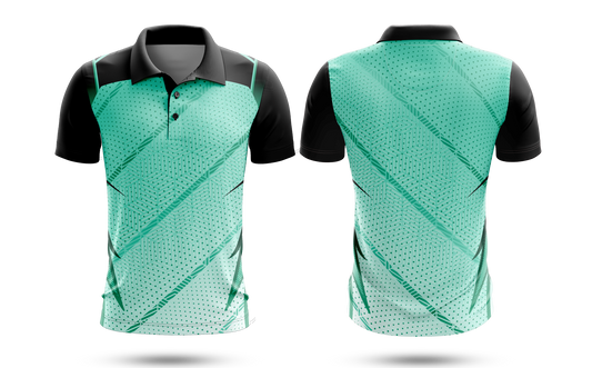 Cricket Jersey - Coral Green