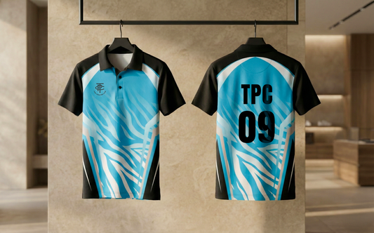 Cricket Jersey - Blue Black