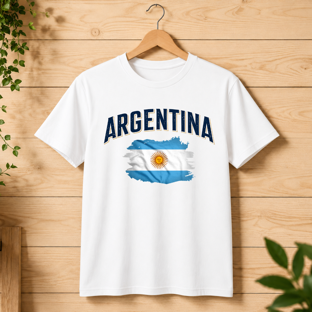 Argentina 2026 World Cup Fan Tee — Front Design
