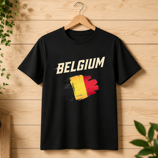 Belgium 2026 World Cup Fan Tee — Front Design