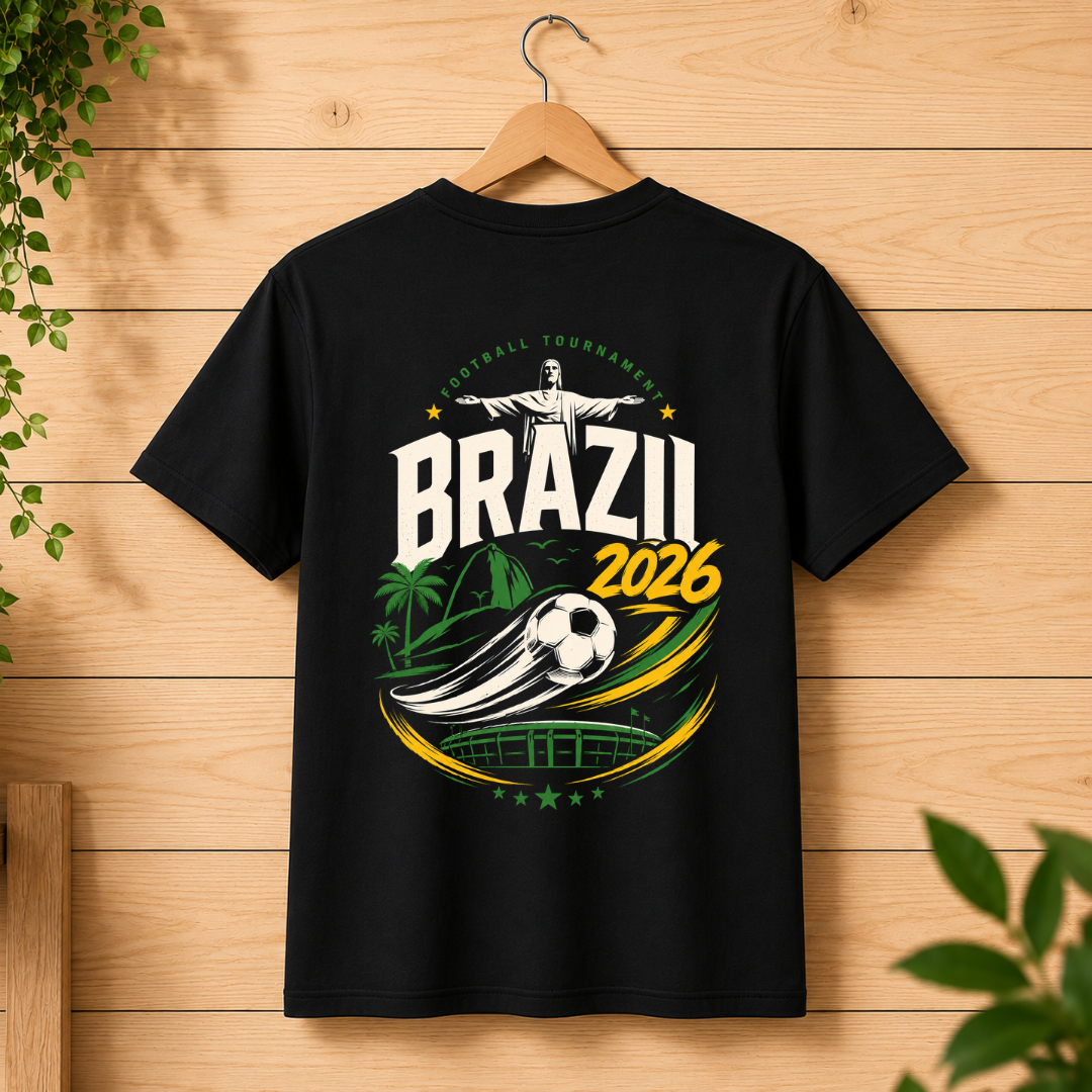 Brazil 2026 World Cup Fan Tee — Back Design