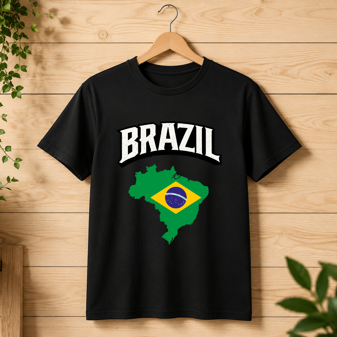 Brazil 2026 World Cup Fan Tee — Front Design