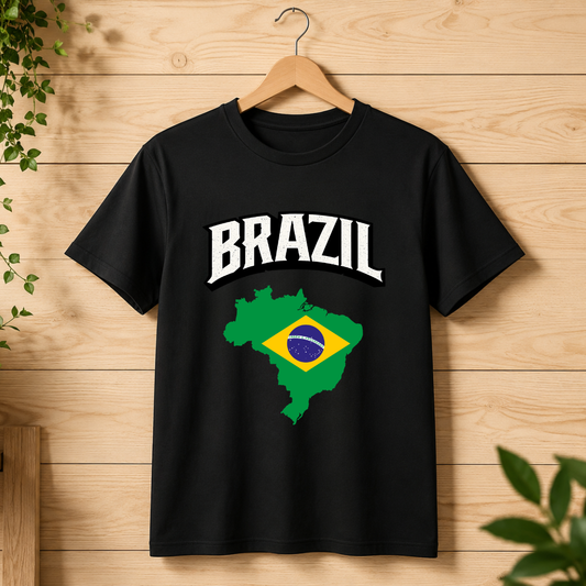 Brazil 2026 World Cup Fan Tee — Front Design