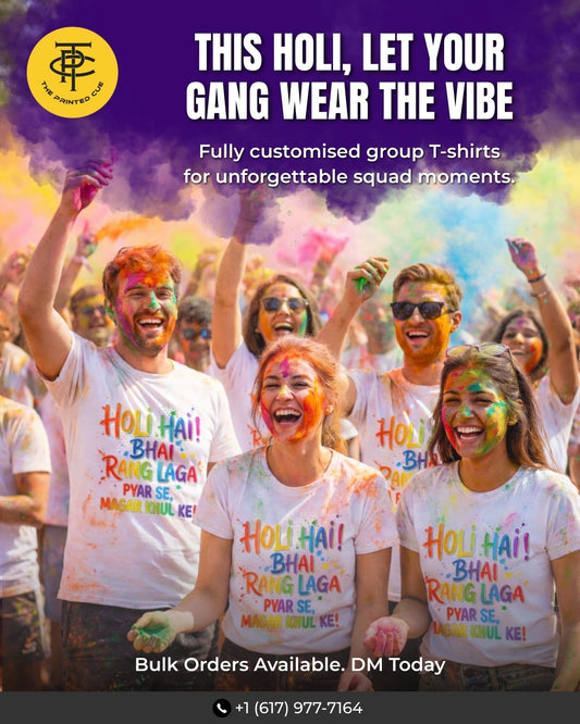 Personalized Holi Color Splash T-Shirt