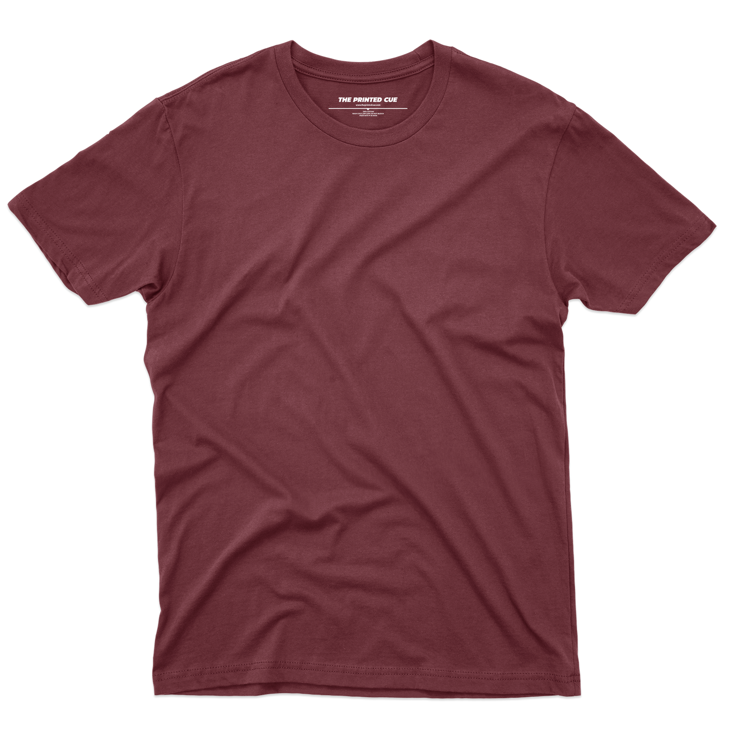 Solids : Maroon T-shirt - The Printed Cue LLC