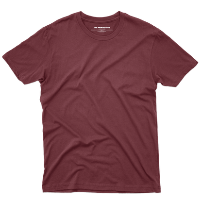 Solids : Maroon T-shirt - The Printed Cue LLC