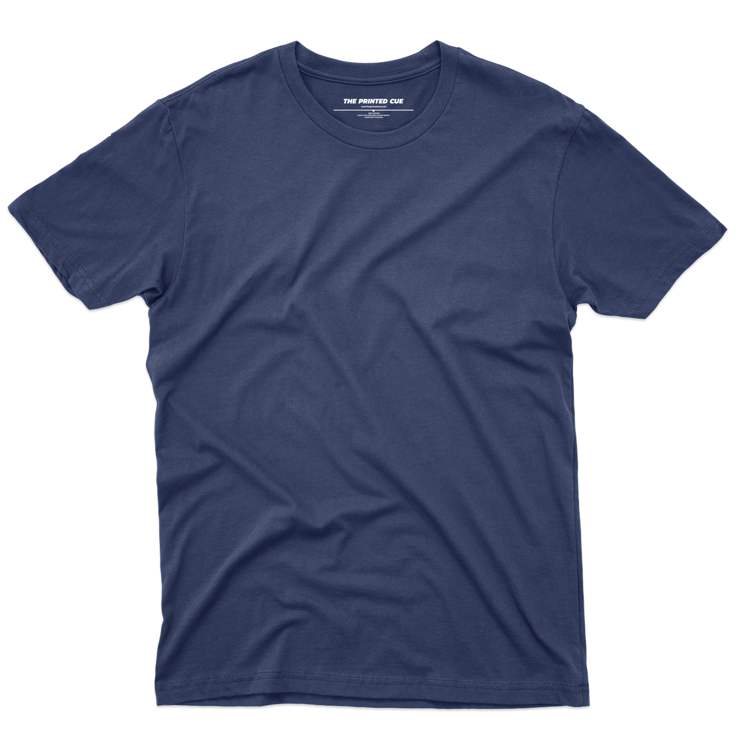 Solids : Navy Blue T-shirt - The Printed Cue LLC