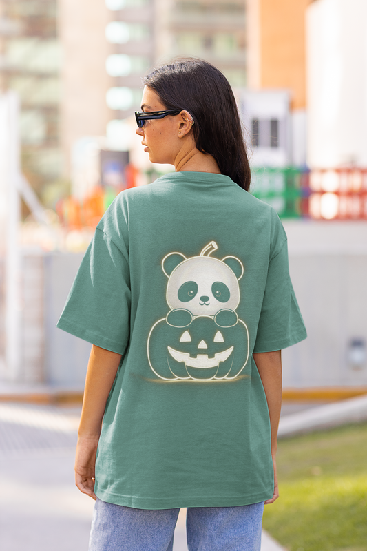 Halloween : Neon Owl - Oversized T-shirt