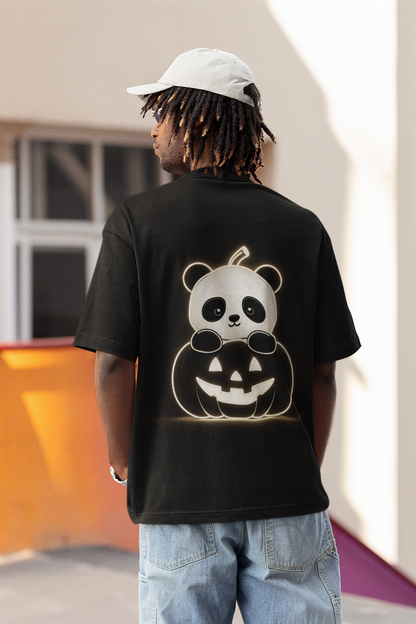 Halloween : Neon Owl - Oversized T-shirt