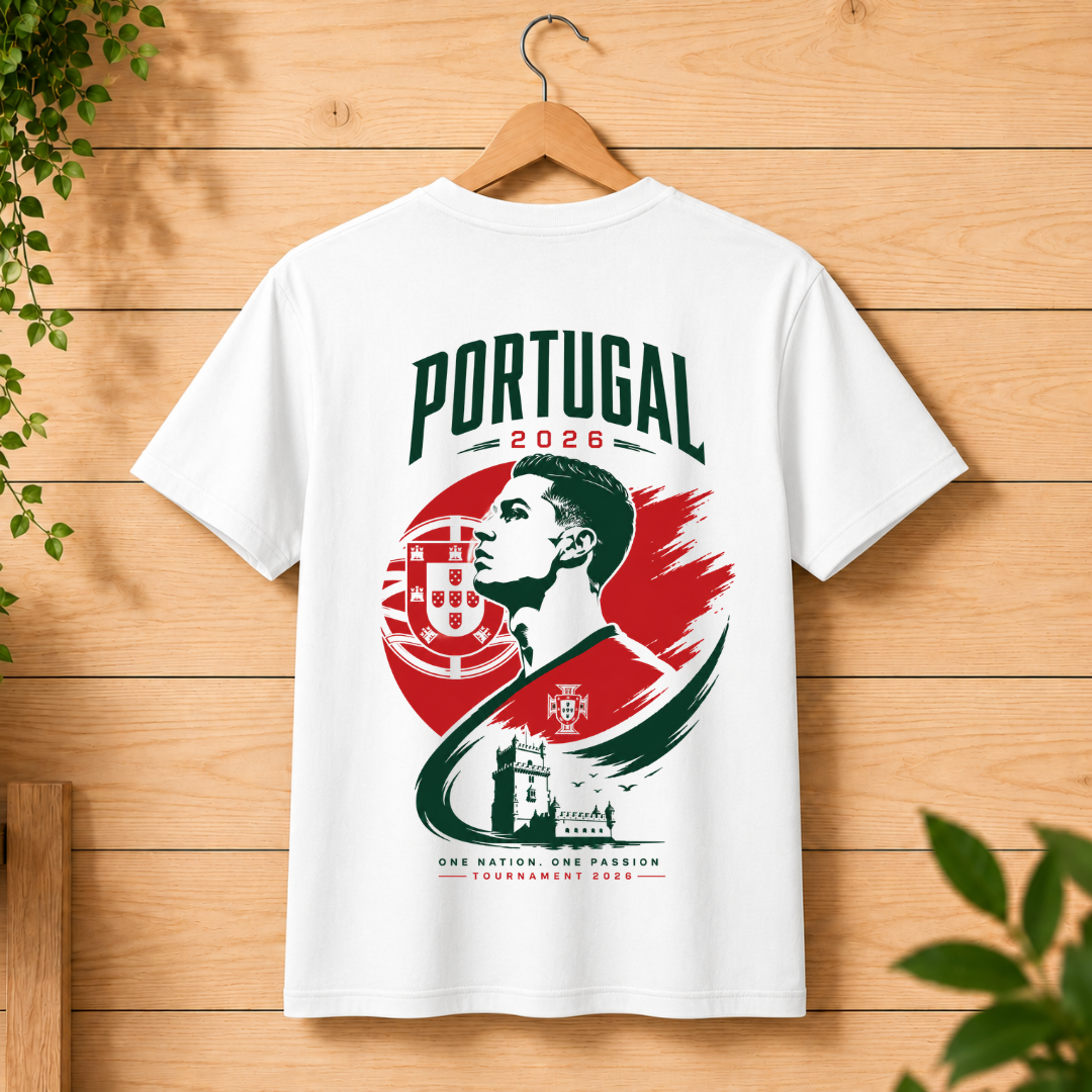 Portugal 2026 World Cup Fan Tee — Back Design