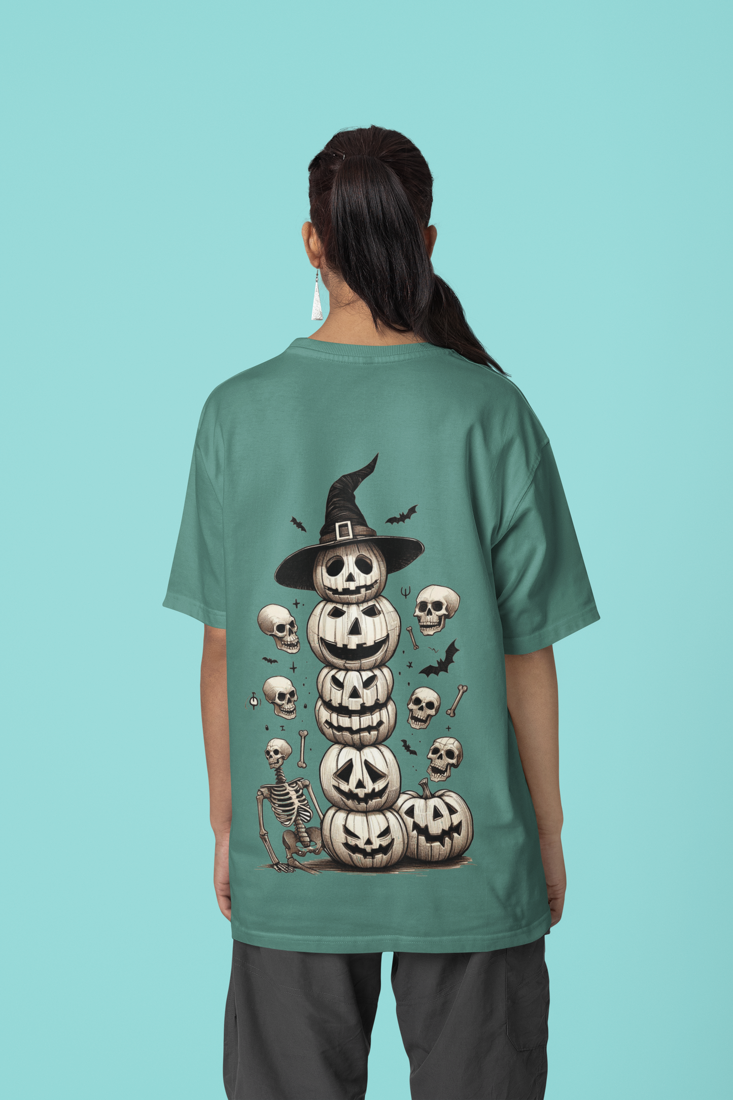 Halloween : Pumpkin Tower of Terror - Oversized T-shirt