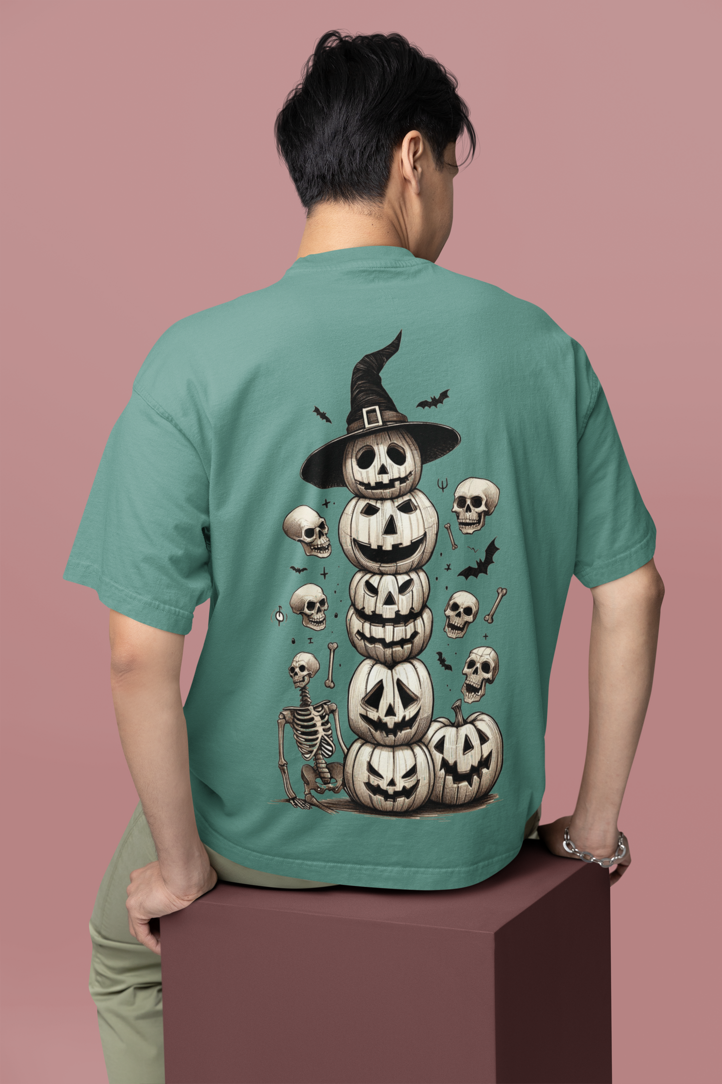 Halloween : Pumpkin Tower of Terror - Oversized T-shirt