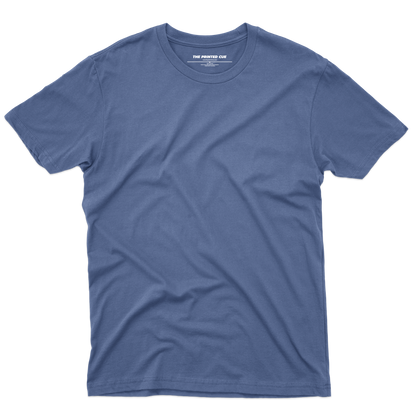 Solids : Smoke Blue T-shirt - The Printed Cue LLC