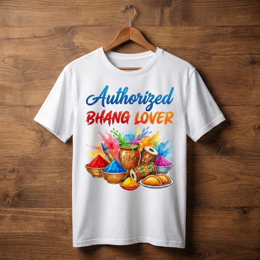 Holi Color Splash T-Shirt - Authorized Bhang lover