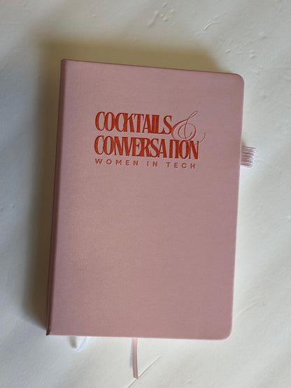 Cocktails & Conversation journal with pen
