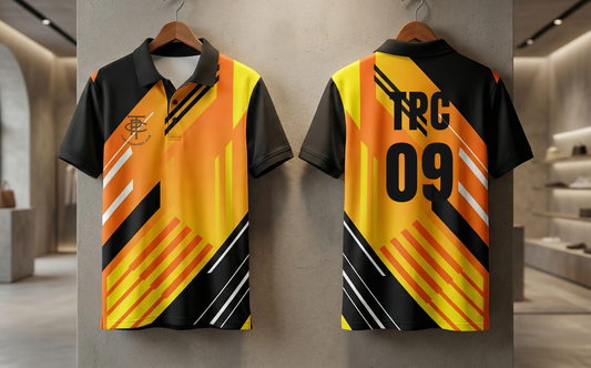 Cricket Jersey - Black Yellow