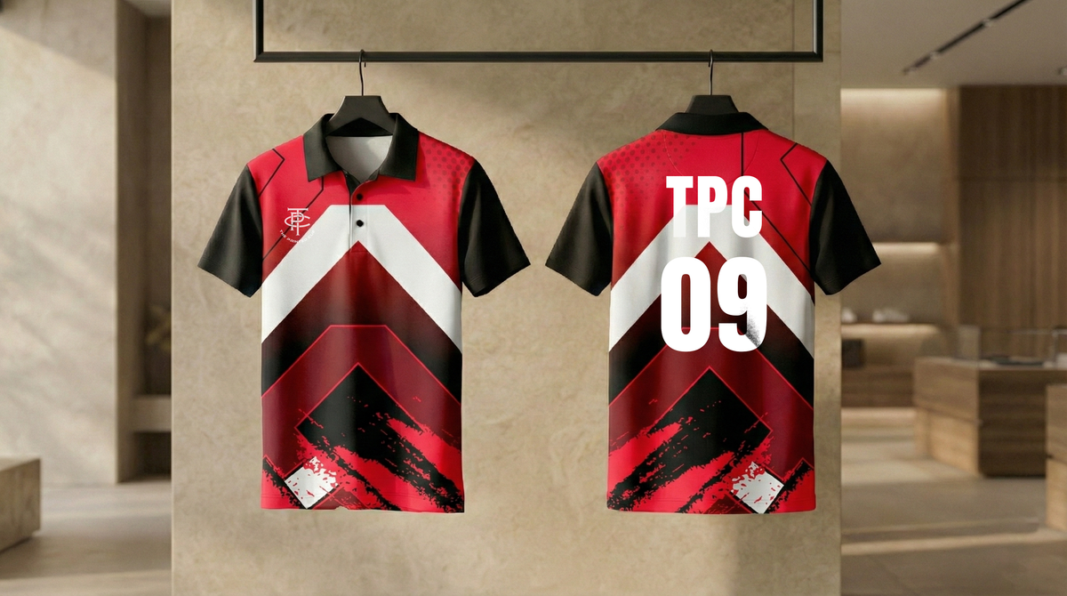 Cricket Jersey - Red White