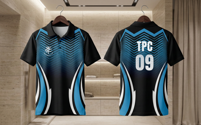 Cricket Jersey - Orange Black