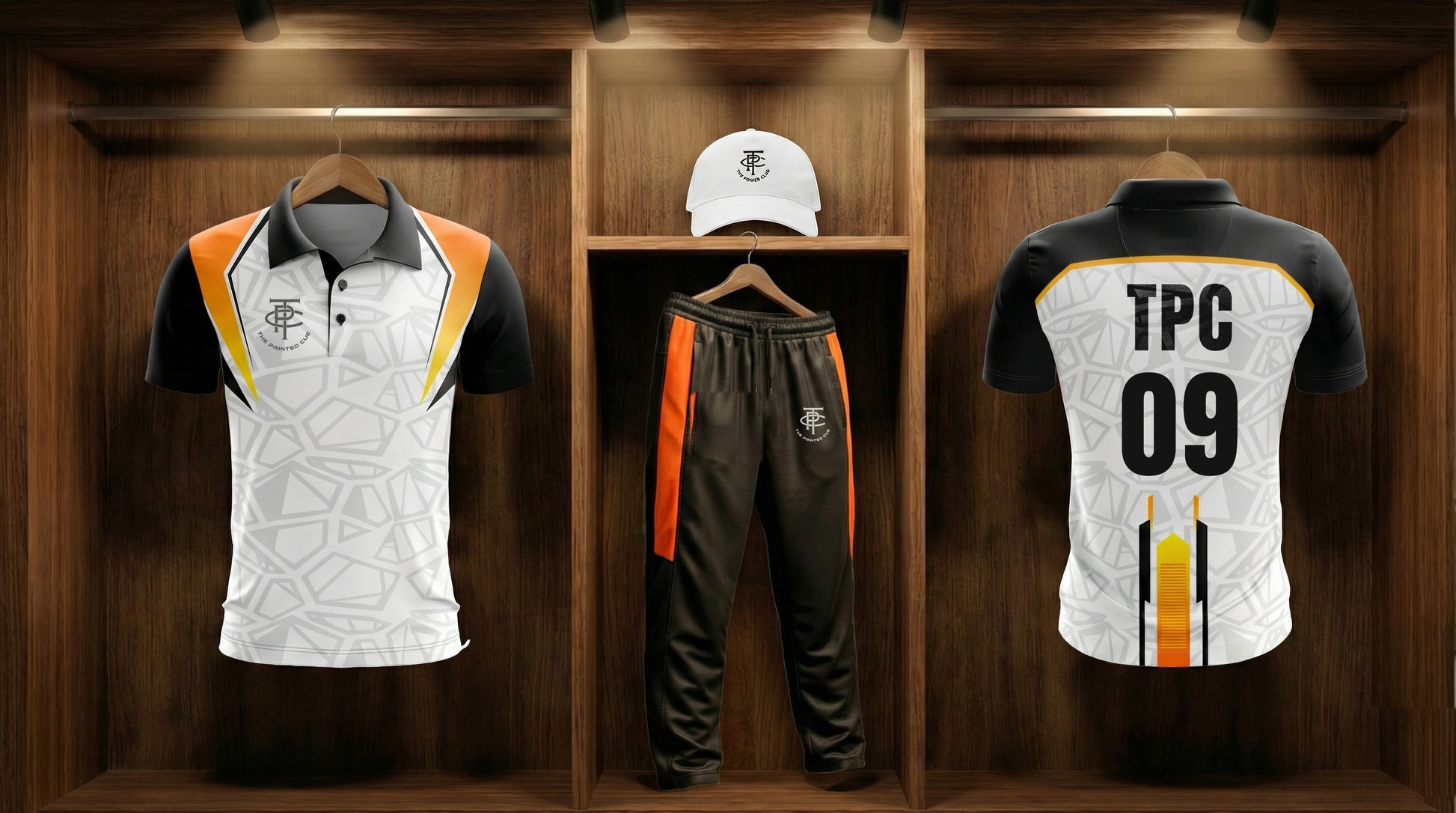 Orange & White