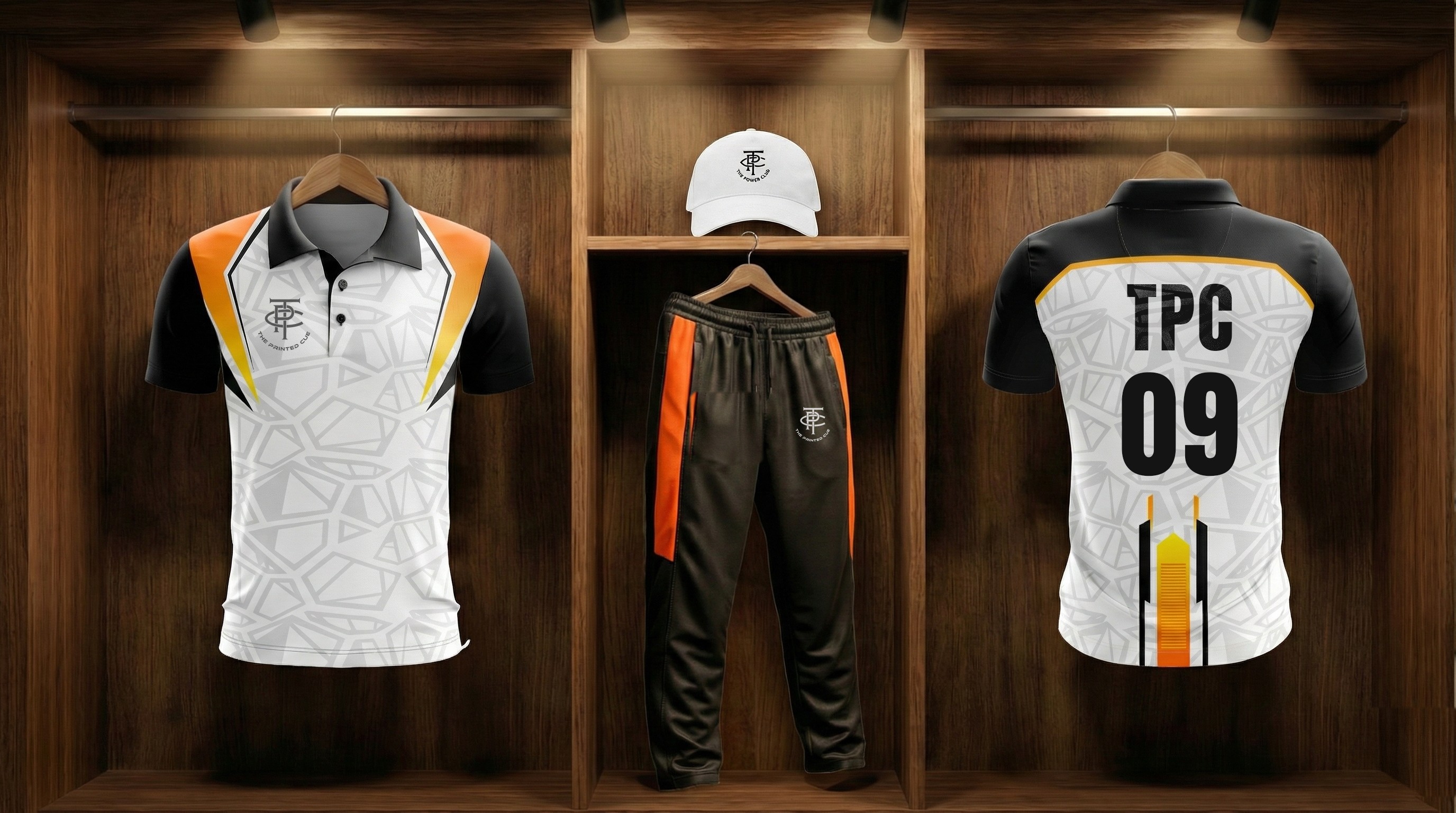 Orange & White