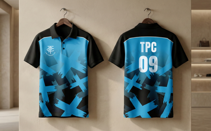 Cricket Jersey - Orange Black