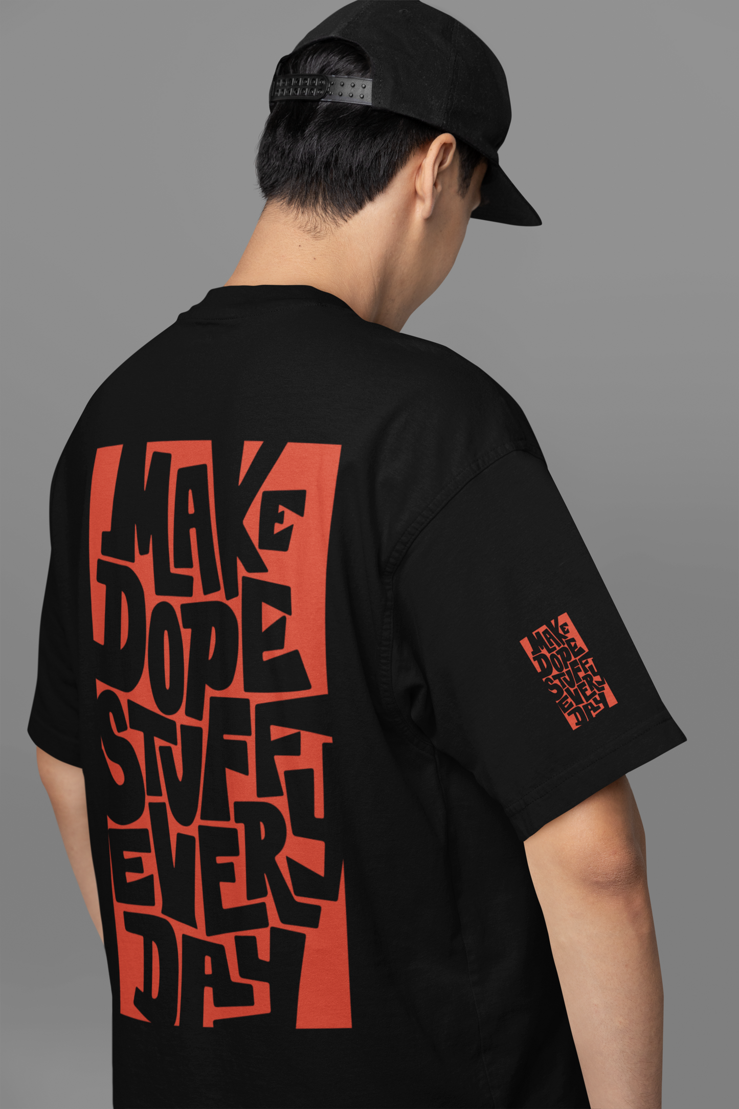 Printed T-shirt Oversized : Make DOPE - The Printed Cue LLC