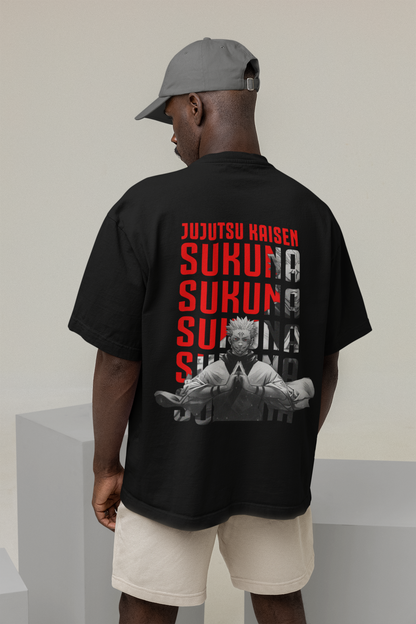 Printed T-shirt Oversized : JUTUTSU KAISEN - The Printed Cue LLC