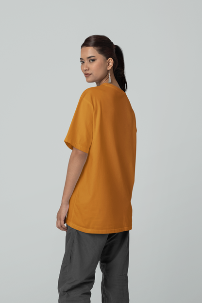 Oversized Solids : Brown T-shirt - The Printed Cue LLC