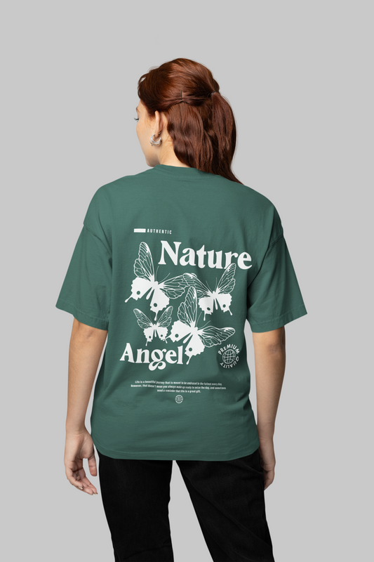 Printed T-shirt Oversized : Nature - The Printed Cue LLC