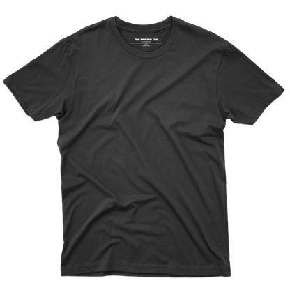 Solids : Black T-shirt - The Printed Cue LLC