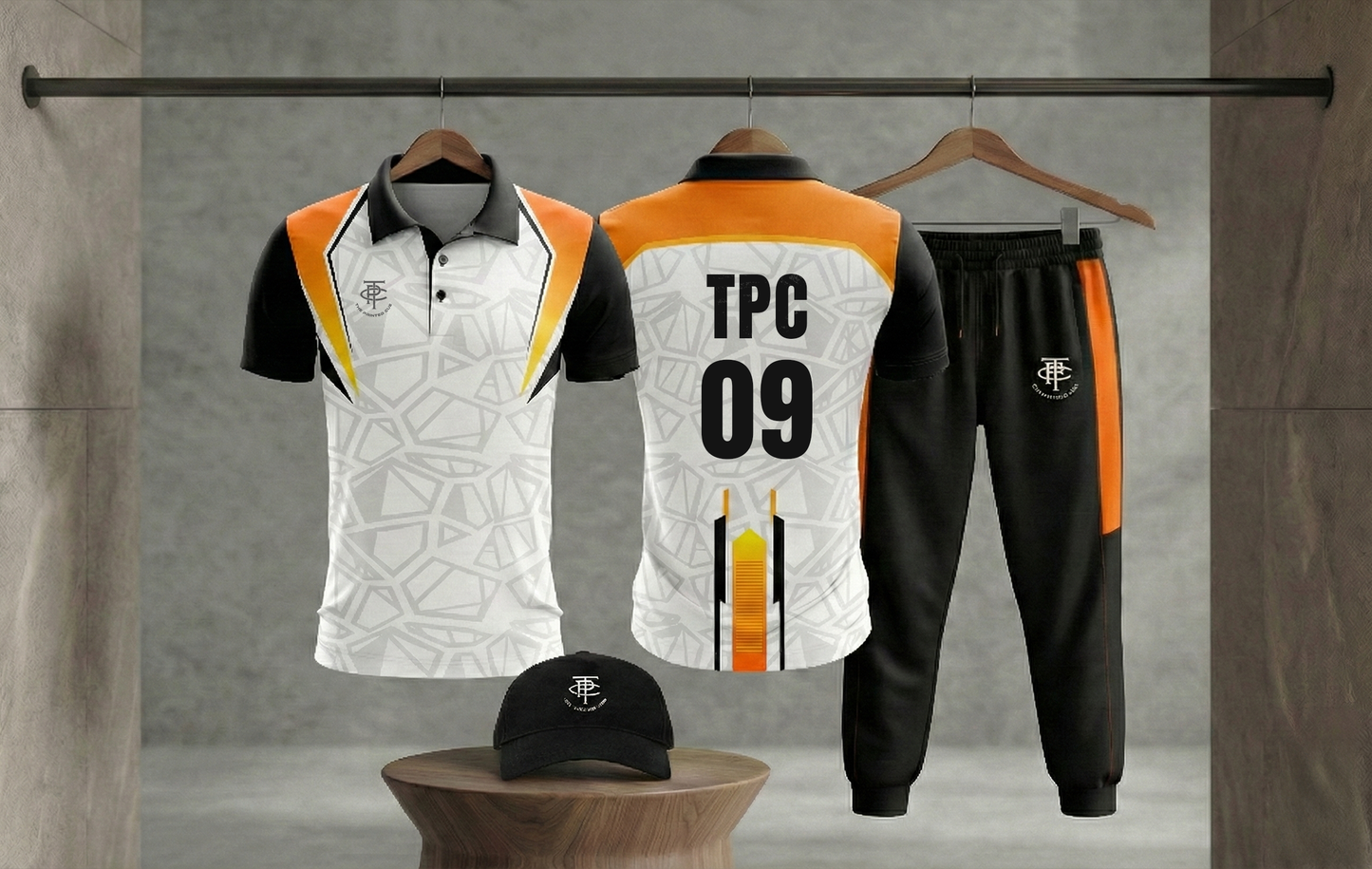 Orange & White