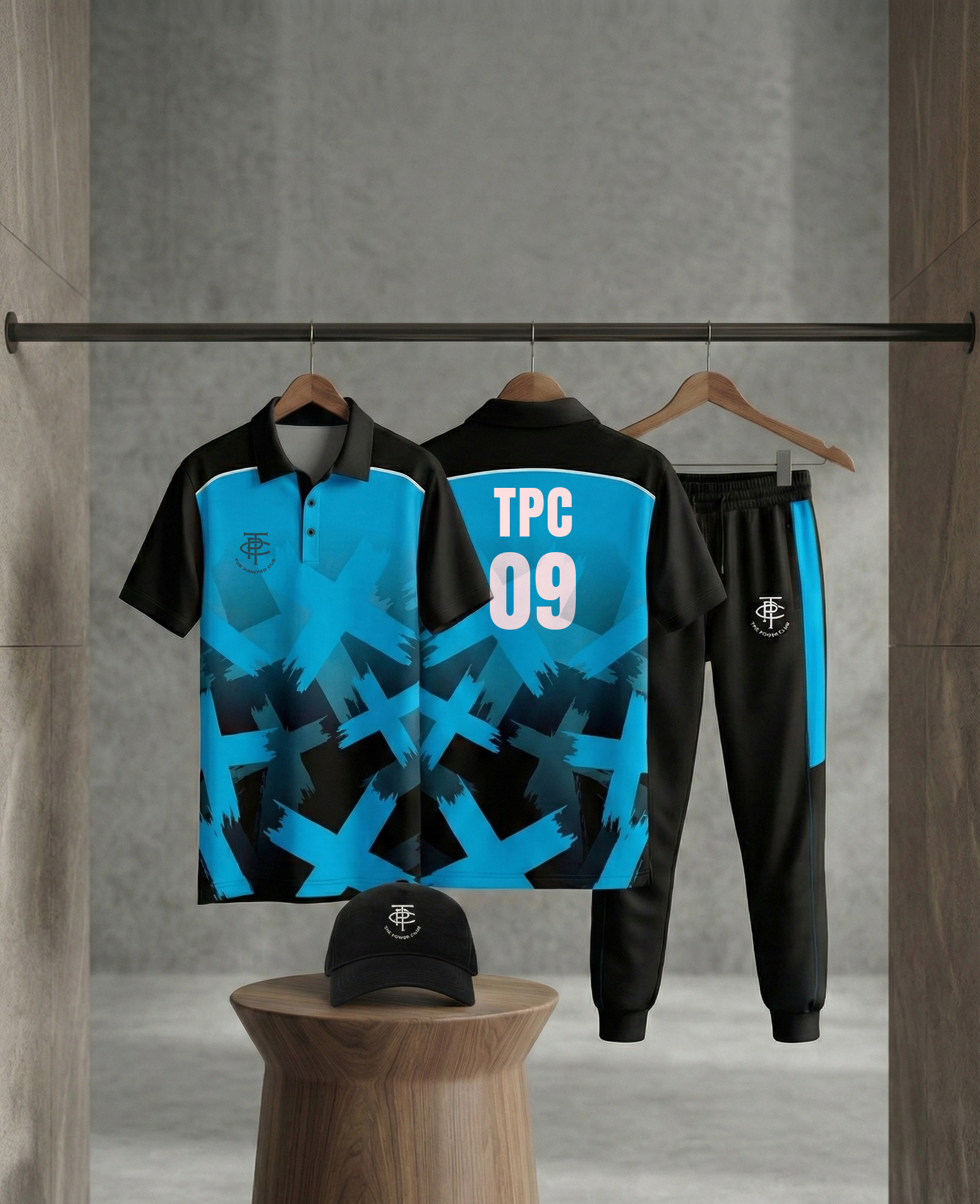 Blue & Black