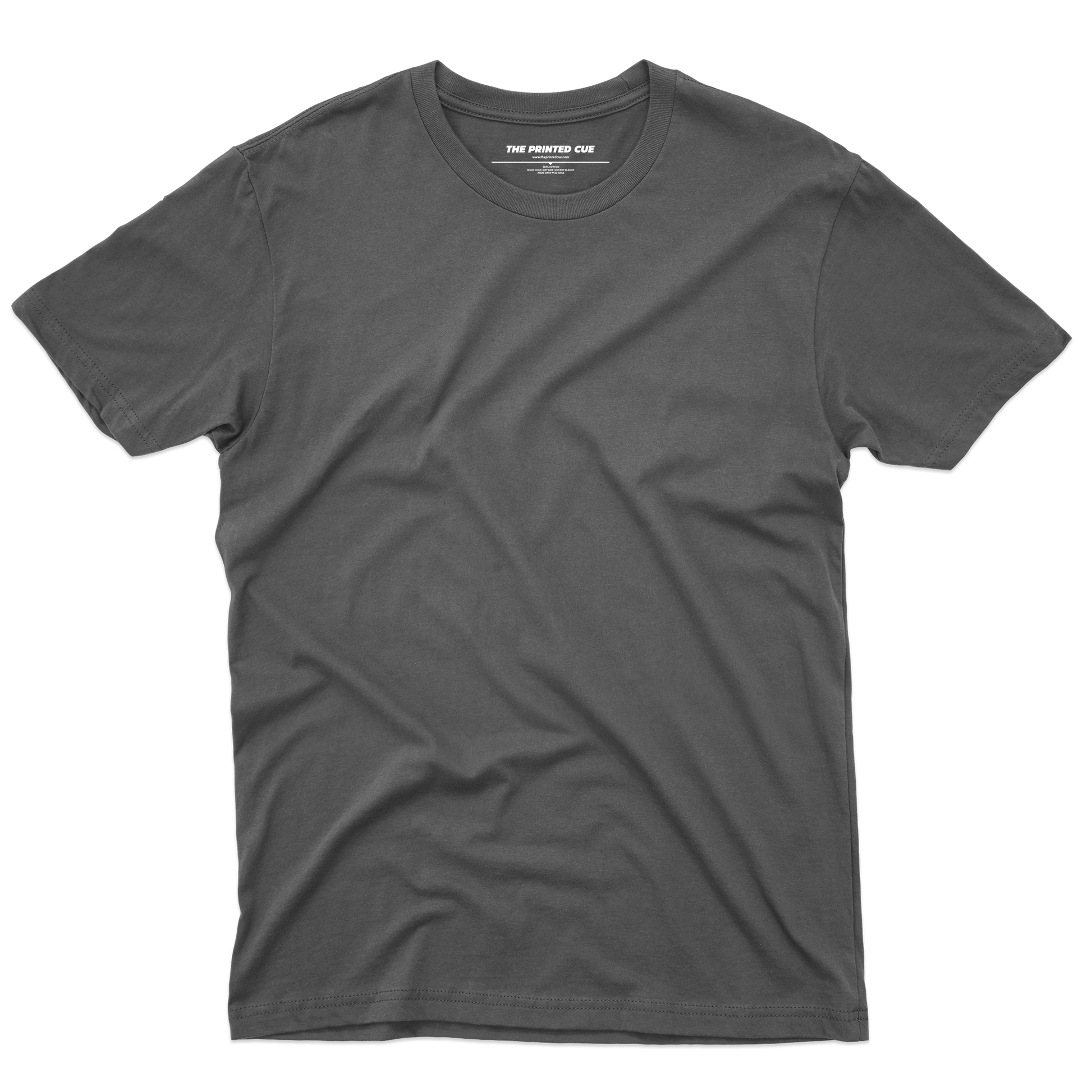 Solids : Dark Grey T-shirt - The Printed Cue LLC