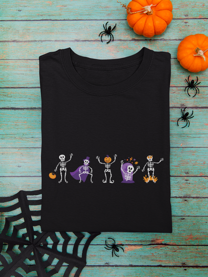 Halloween : Skeleton with Pumpkin - The Printed Cue LLC