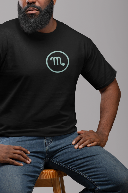 Printed T-shirt Regular : Zodiac Scorpio - The Printed Cue LLC
