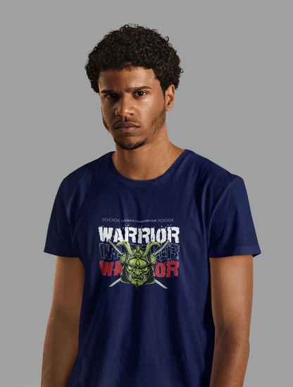 Printed T-shirt Regular : Warrior - The Printed Cue LLC