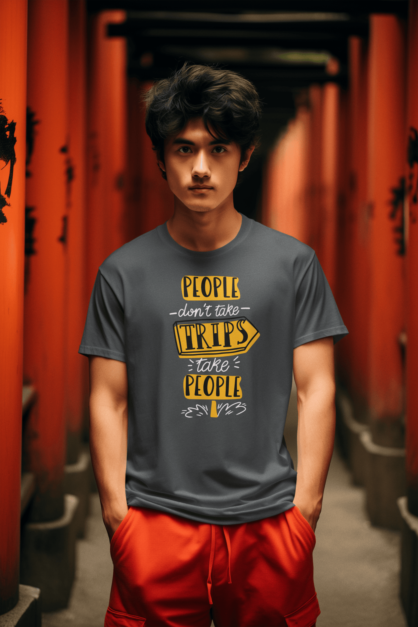 Printed T-shirt: Travel Tee - The Printed Cue LLC