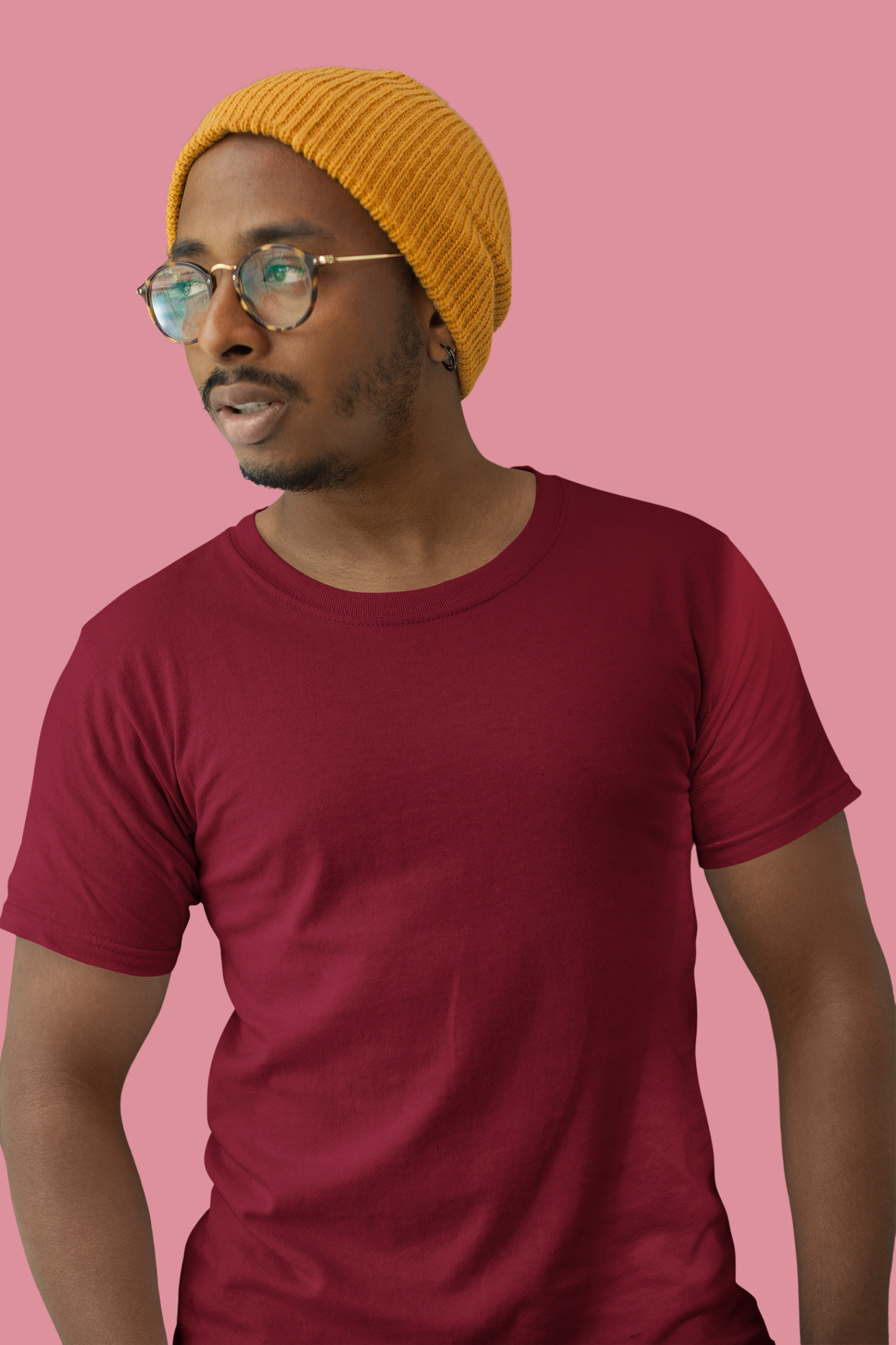 Solids : Maroon T-shirt - The Printed Cue LLC