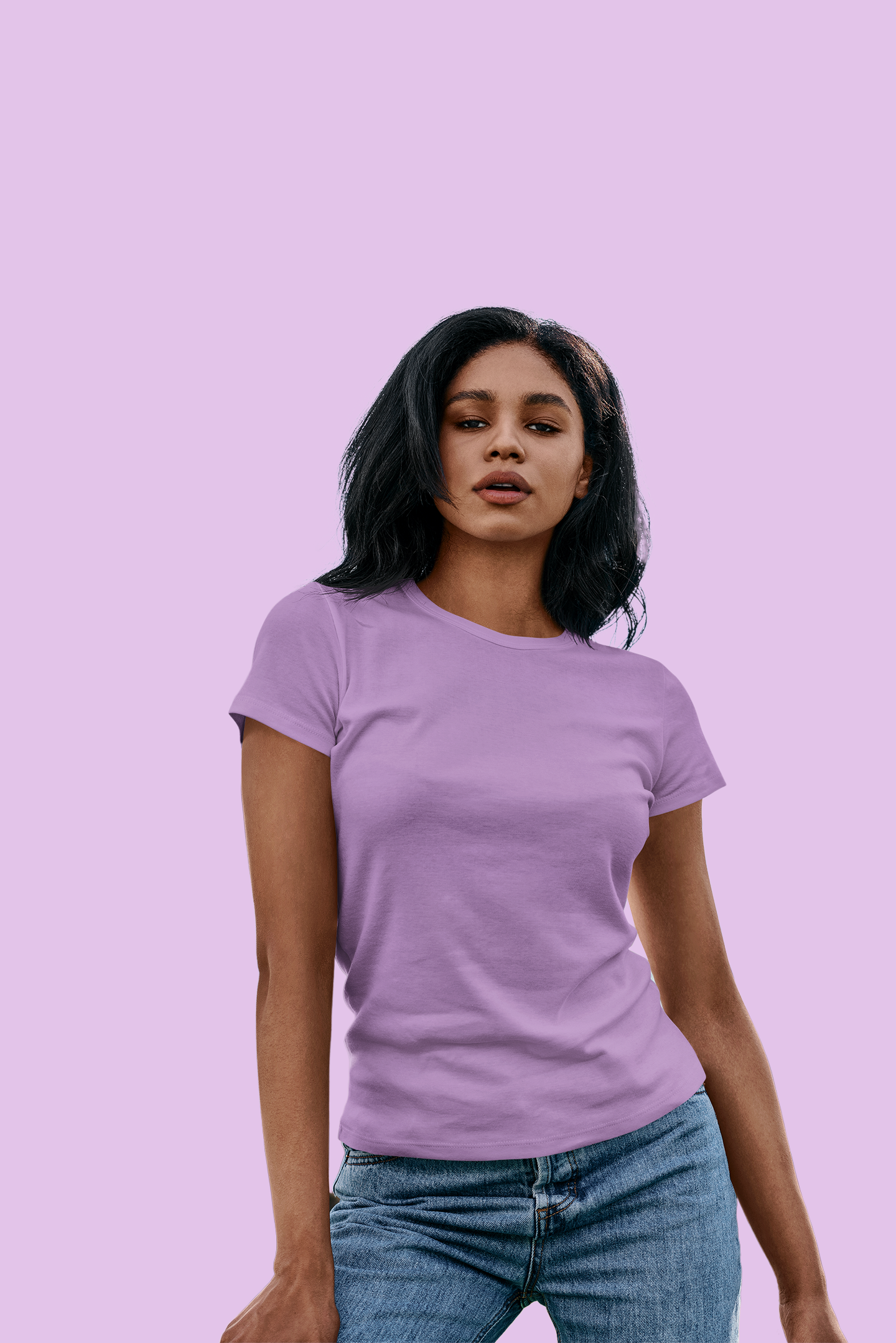 Solids : Lavender T-shirt - The Printed Cue LLC